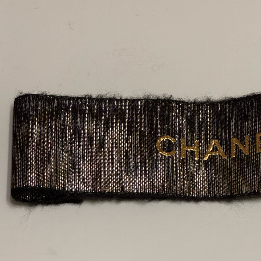 Chanel Black and Gold Ribbon - Picture 2 of 5